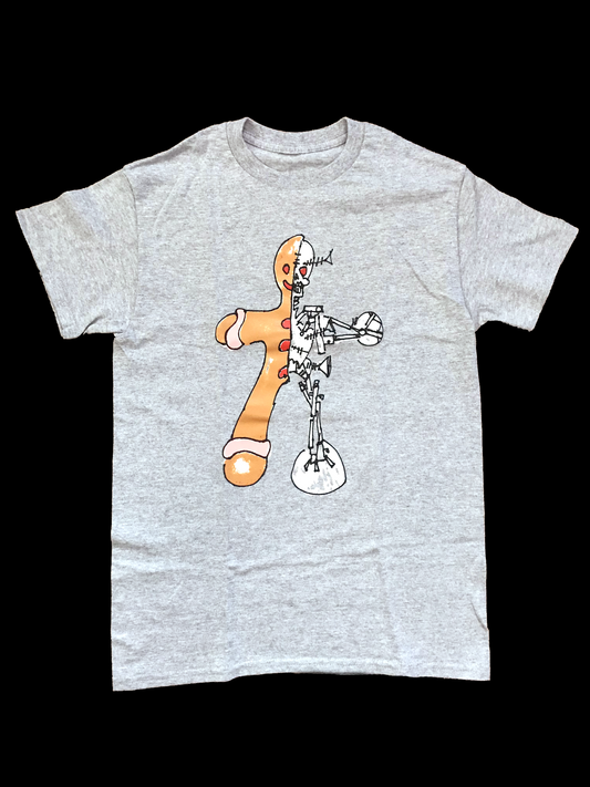 gingerbread robot t-shirt
